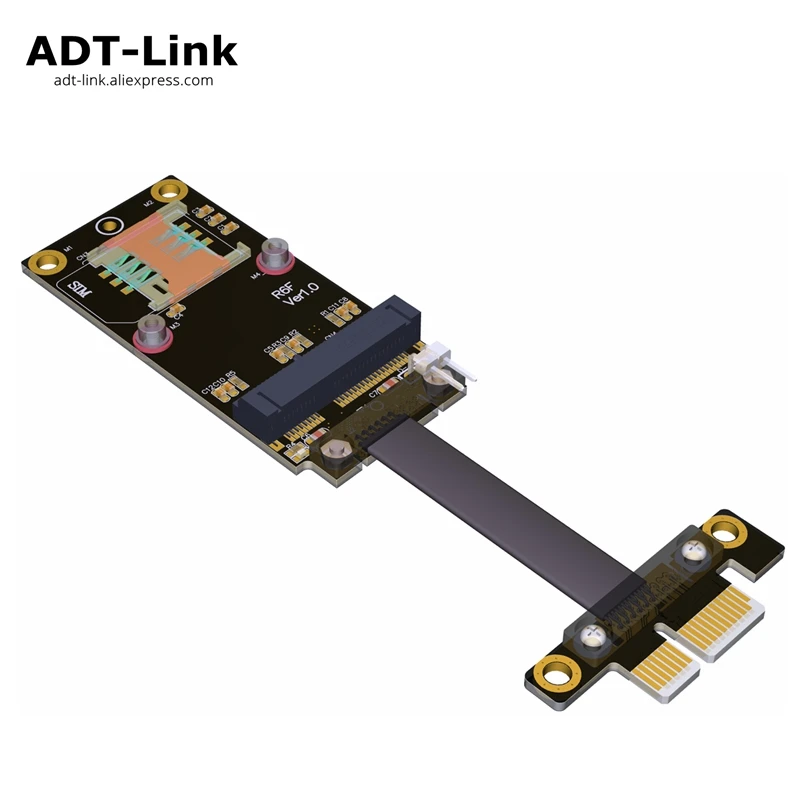 Mini Pcie To Pcie Pcie X1 Adapter Riser Card Wireless Network Gen3.0