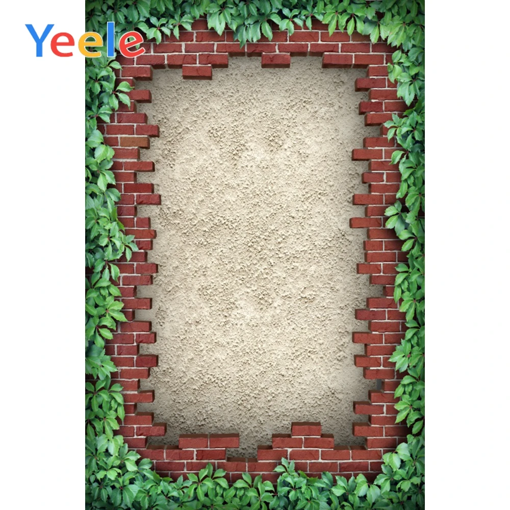 

Yeele Leave Circle Brick Wall Poster Scene Baby Photography Background Seamless Banner Vinyl Photographic Studio Photo Backdrops