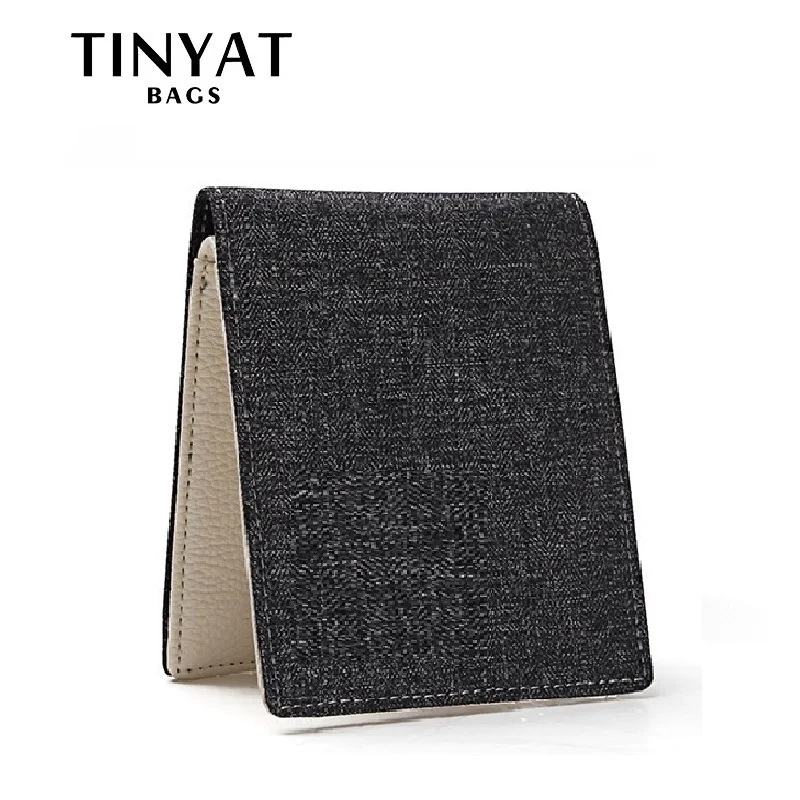 TINYAT модный мужской короткий кошелек бесплатная доставка повседневный для денег