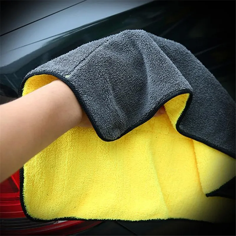 

1PCS Car Wash Towel Microfiber Car Cleaning Durable Soft Absorbent Wash Towel Car Stickers Home Auto Detailing Car Styling