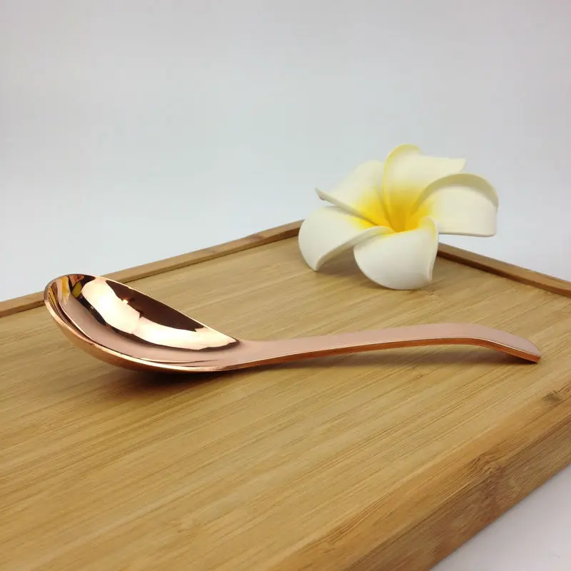 

Pure Copper Spoon Soup Dinner Spoon Red Copper Cutlery Ecofriendly Tableware Factory Directly Supplyment Copper