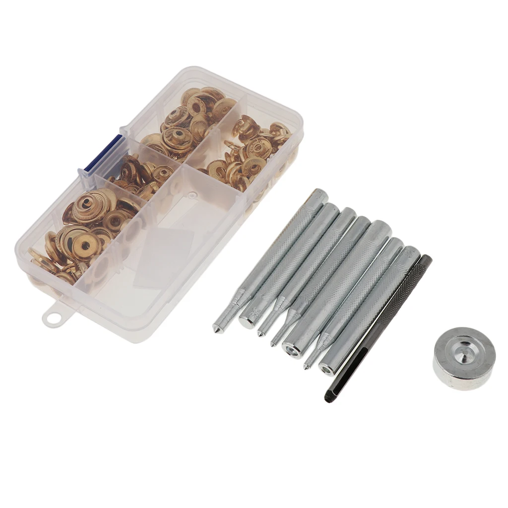 40 Set Wholesale Snap Buttons Press Studs with Fixing Tool DIY Jewelry Making Supplies Findings