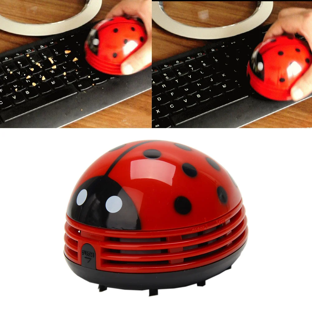 

Mini Cutely Ladybird Desktop Coffee Table Vacuum Cleaner Dust Collector For Home Office