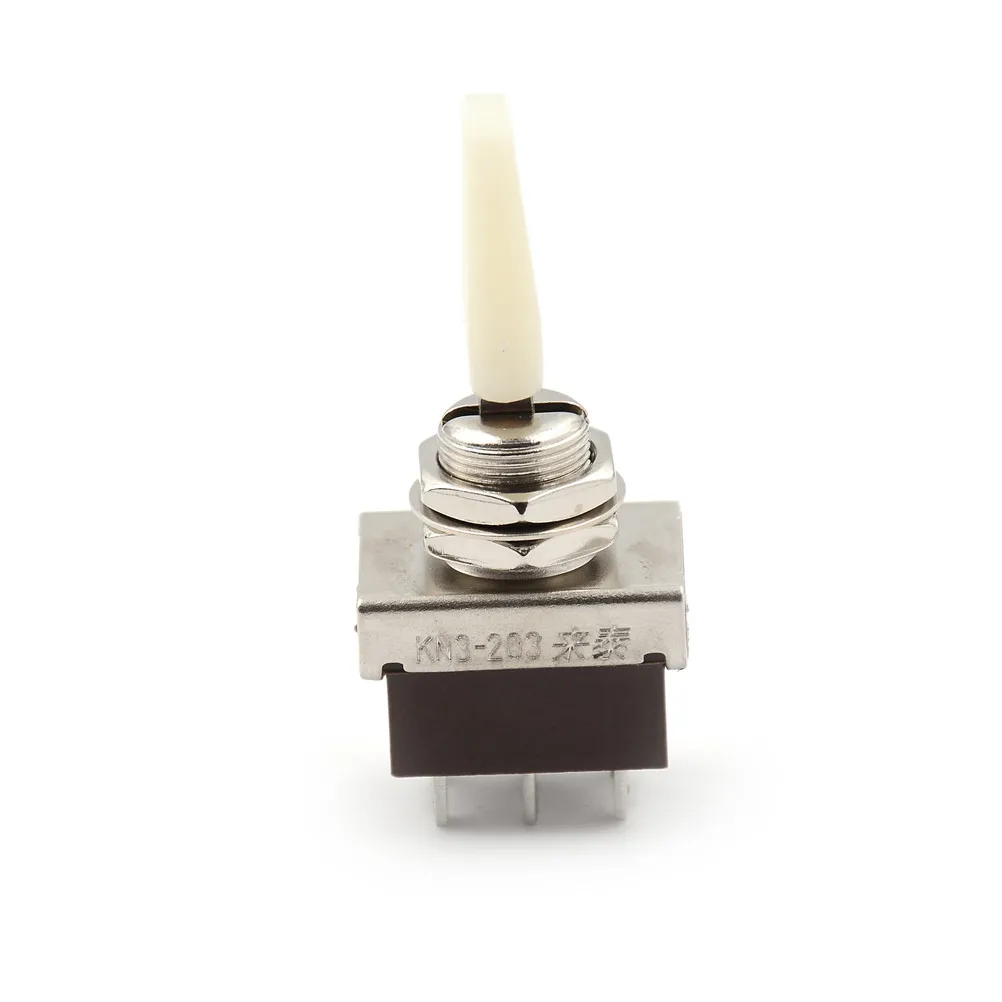 AC 250V 3A KN3-203B 3 позиционный Выключатель вкл/выкл/вкл DPDT плоская ручка тумблер |