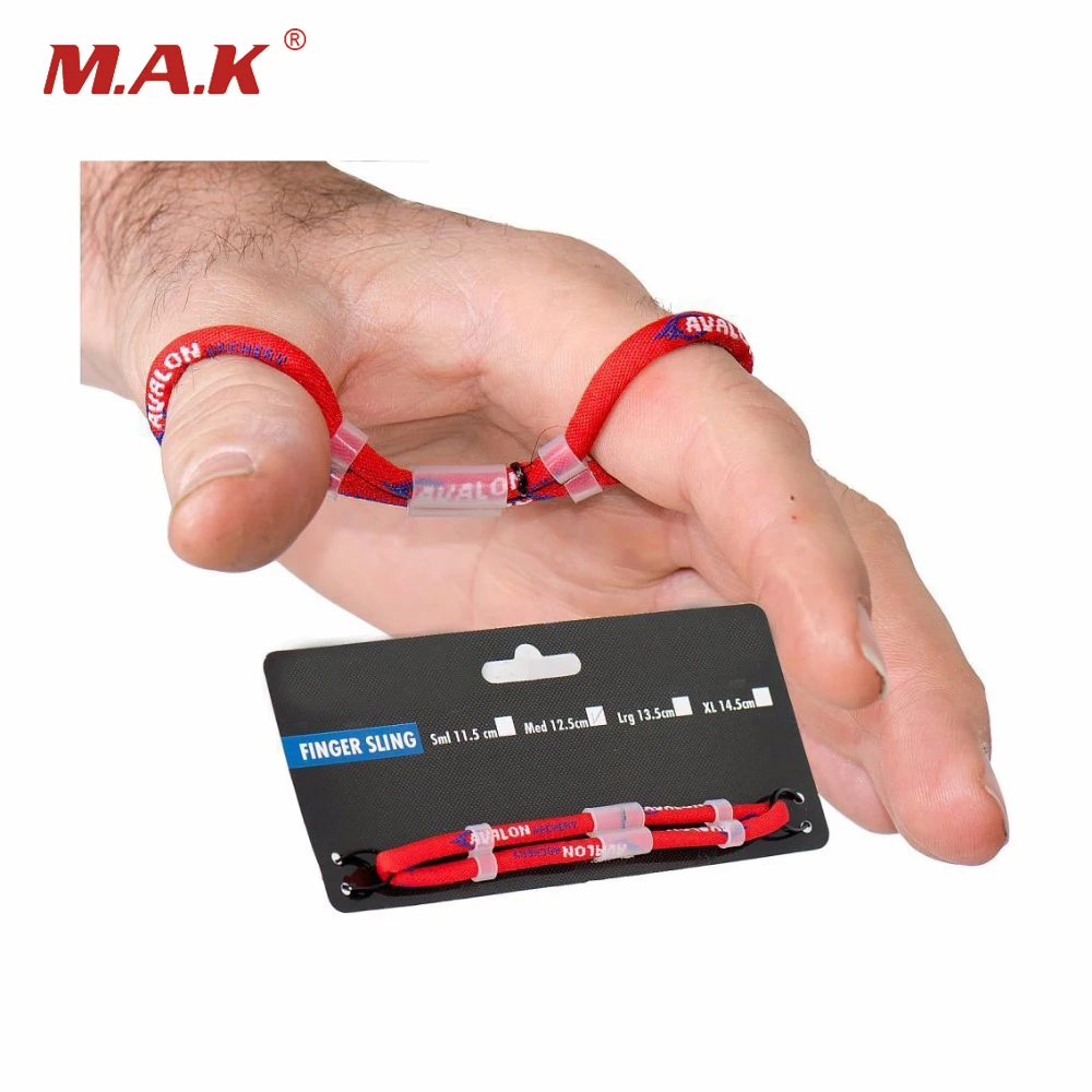 1pc 12.5/13.5/14.5cm Archery Finger Sling in Black/Red Recurve Bow