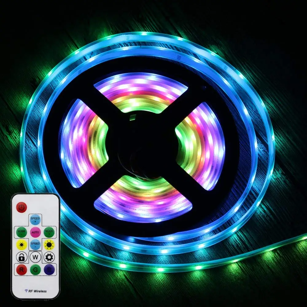5M 16FT RGB Waterproof 150LED Strip Lights, Dimmable SMD 2811 String