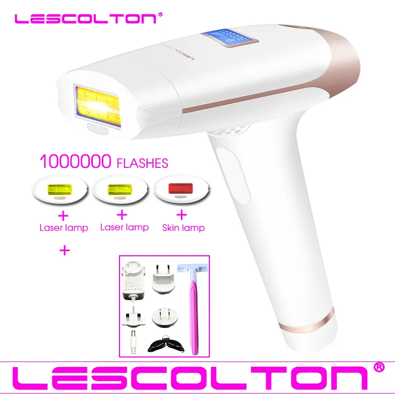 Lescolton 4в1 1000000 импульсный IPL лазер для удаления волос перманентное Удаление волос IPL лазерный эпилятор подмышка удаление волос