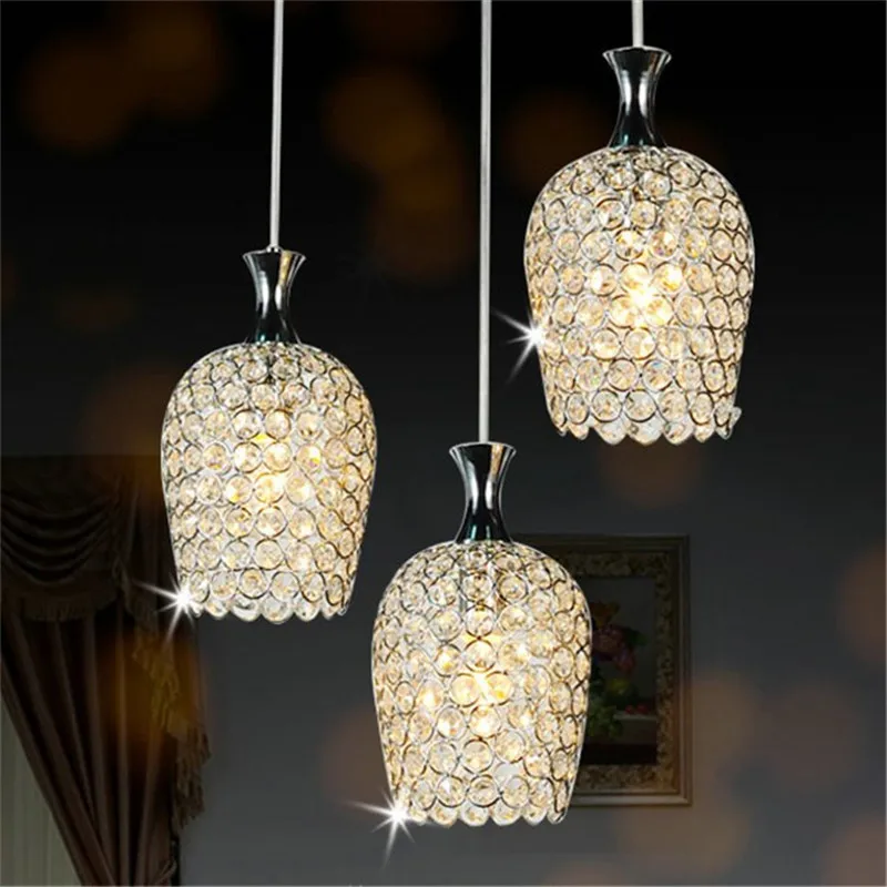 

Modern LED Crystal Chandelier Glossy Glass Model Crystal Lamp Bedroom Living Room Lamp AC 85V-260V Voltage K9 Crystal Lights