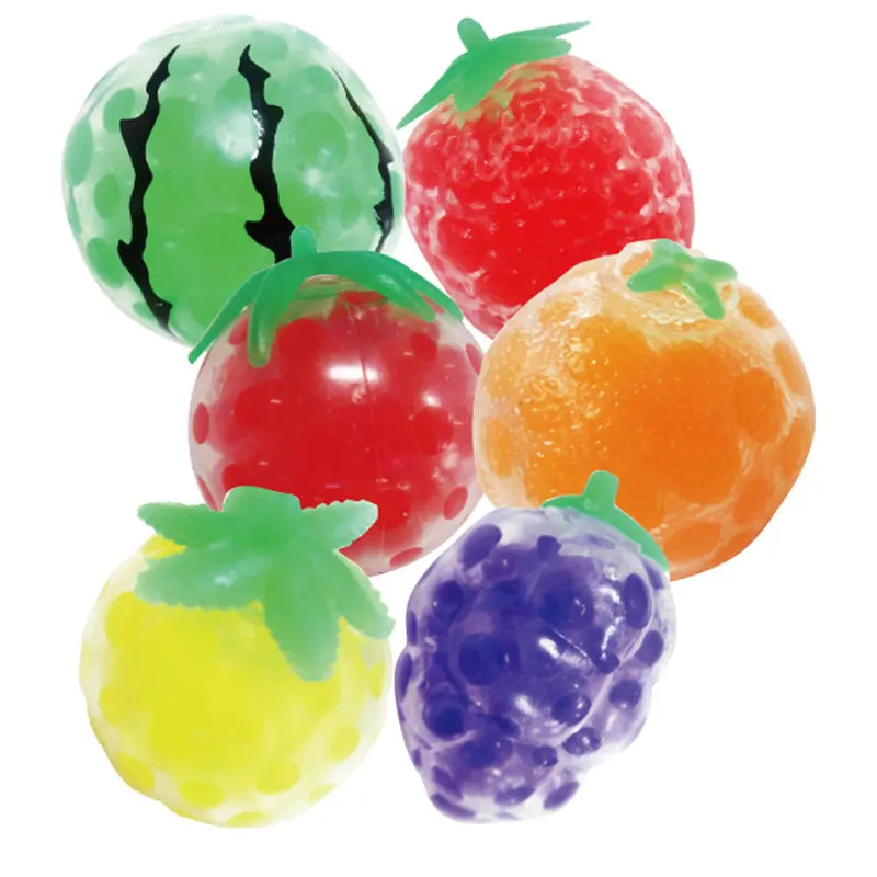 Cute Squishy Strawberry Watermelon Orange Banana Pineapple Jelly Ball