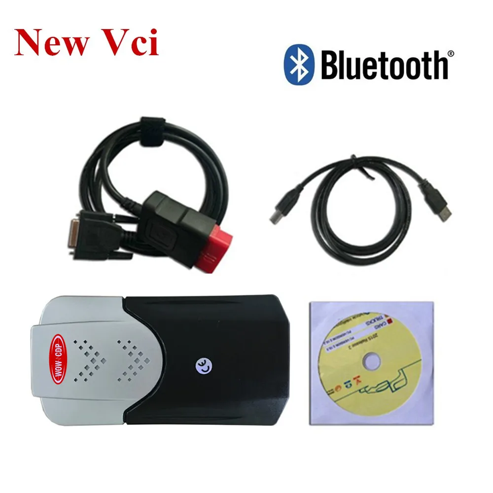 

Green Relays PCB Wow CDP Pro With Bluetooth Mvd For CARs TRUCKs OBD2 Auto Scan Tools 2015.R1/ 2014.R3 Software