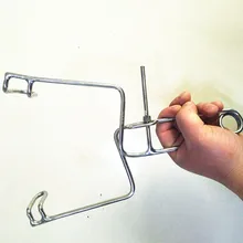 Adult Games Anus Expector Anal Expender Top Stainless Steel Anal Plug Butt Eurynter Dilater Spreader Vaginal Expender Toys