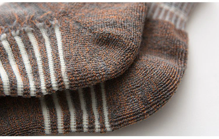 Высококачественные мужские хлопковые спортивные носки зимние теплые носки мужские Harajuku полосатые Sox Man Sokken брендовые size39-44 для отдыха 10 шт. = 5 пар
