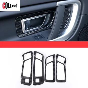 

For Land Rover Discovery Sport ABS Carbon Fiber Interior Door Handle Frame Trim Sticker Accessories 2015-2017
