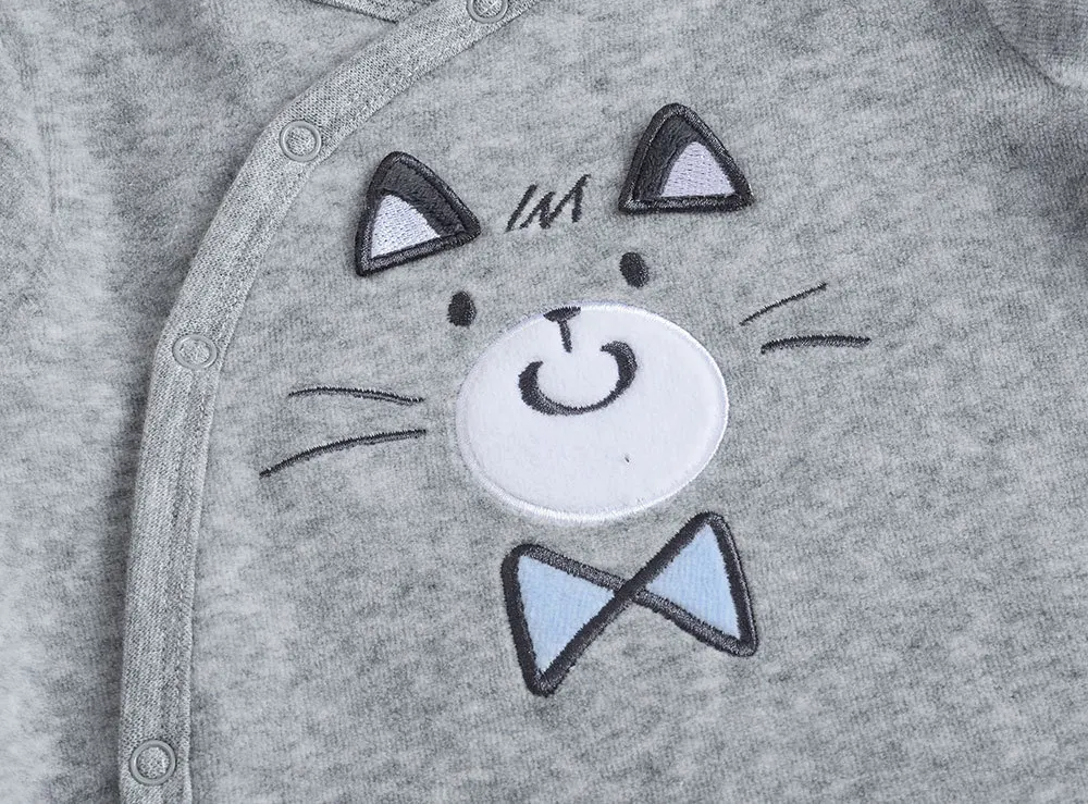 Cotton Baby Footies Onesies Kawaii Cartoon Long Sleeve with Socks Super Soft Baby Clothes 2019 Spring New Fashion Kid Clothes (5)