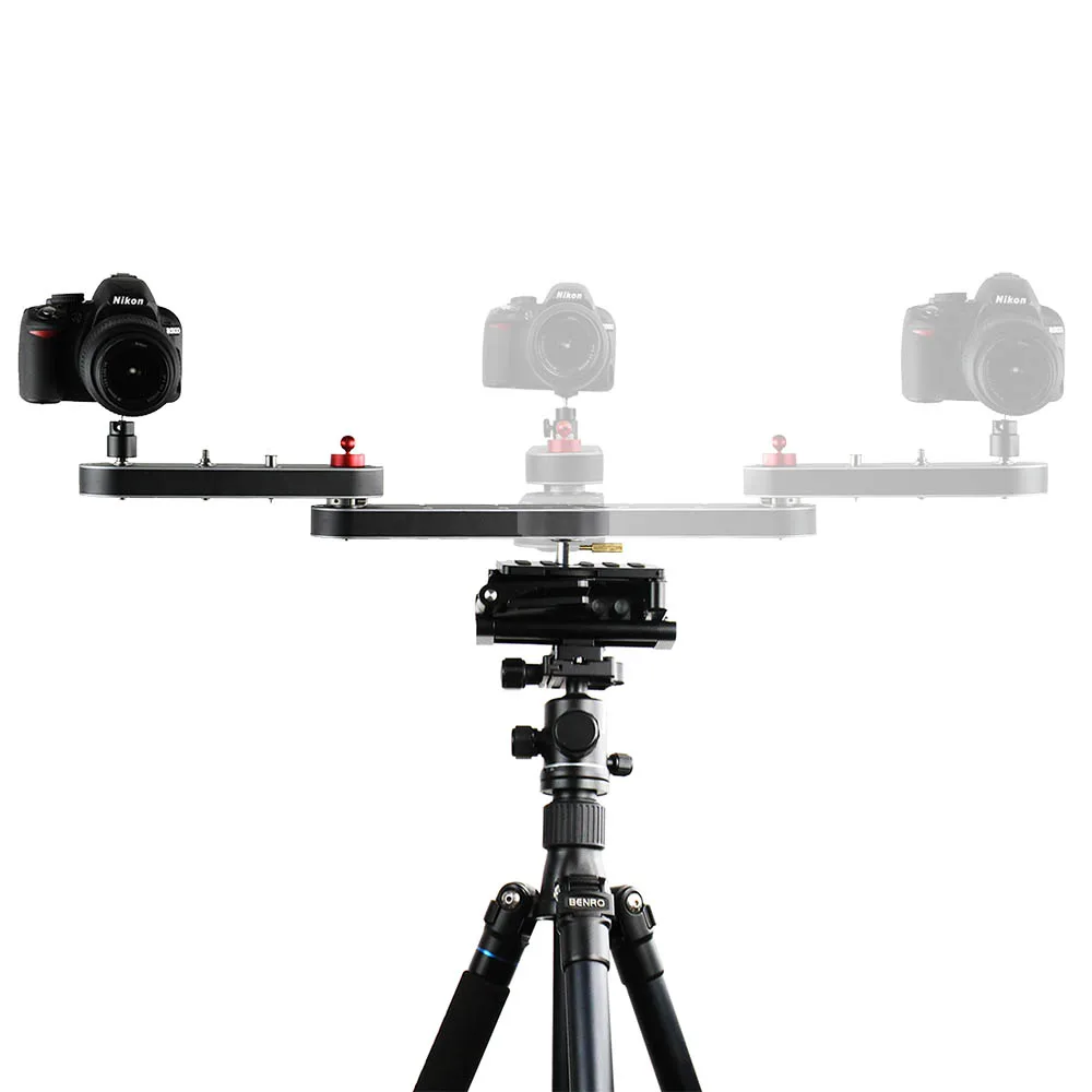 Портативная DSLR камера Видео слайдер рельсовая дорожка с панорамированием и линейным движением 4x расстояние для DSLR GoPro Экшн камеры s Смартфон