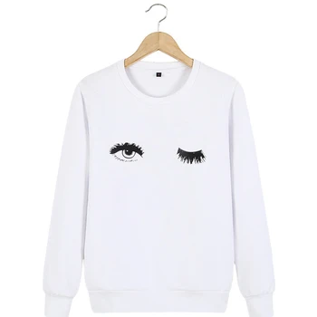 

Clothes Eyebrow Sweatshirt Women Autumn Winter NEW harajuku Loose Female Cute Hoodies