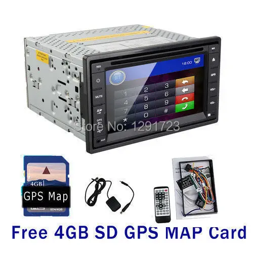 Top 3G 6.2 Inch 2 din In-dash Car DVD Player with Gps,3g Dongle ipod,rds,bt,tv,Touchscreen, car radio headunit stereo bluetooth +map 4