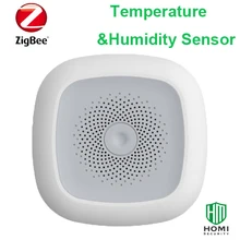 Беспроводной Zigbee умный датчик температуры и детектор влажности