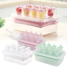 DIY двухслойная Пластиковая форма для мороженого, фруктовое мороженое, леденец, поднос для льда, вечерние инструменты для виски