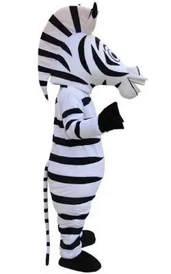 Cartoon Madagascar Penguin, Zebra, River Horse, Hippopotamus And Lion Cosplay Mascot Costume