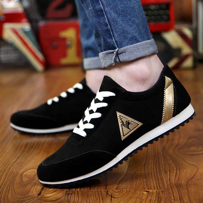 

Men Casual Shoes Lightweight Plus Size Breathable Lace-up Male Sapatos masculinos Non-slip Colorblock canvas shoes deportiva