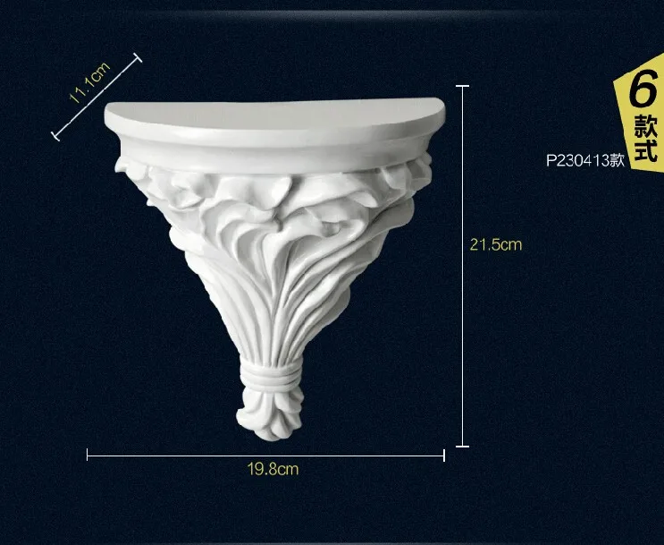 3D Европейская домашняя декоративная настенная полимерная полка, ваза, настенная стойка, держатель для гостиной, Настенная роспись, Декор, ремесла, полка для ванной комнаты, для хранения