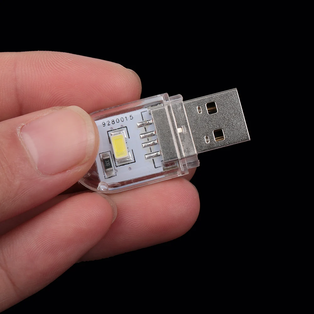 1 шт мини один светодиодный USB 3-7V светодиодный Ночной светильник Настольная лампа для чтения книг, лампа для кемпинга детских подарков для мобильного Зарядное устройство ноутбуки