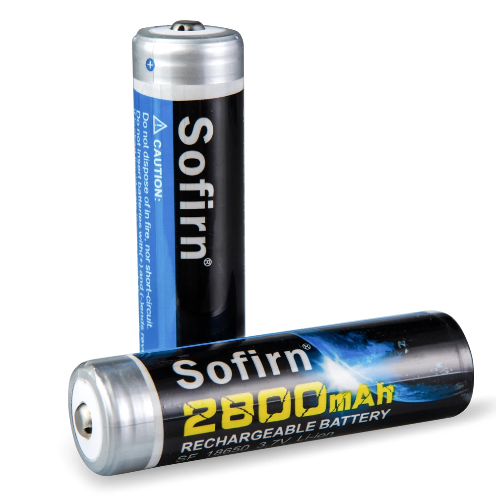 Sofirn аккумуляторная батарея 18650 2800mAh литиевая батарея 3,7 V Li-Ion с PCB предварительно заряженной батареей для светодиодный фонарик батареи