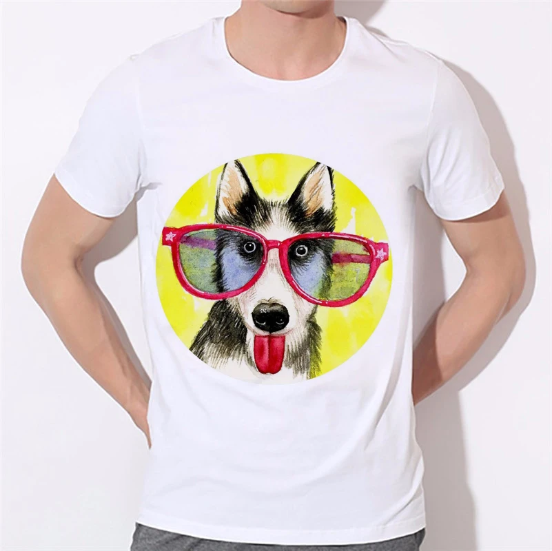 

Summer husky style t shirt casual clothing dog short sleeve 3d t shirt animal husky Akita dog printed T-shirts swag clothe 21-2#