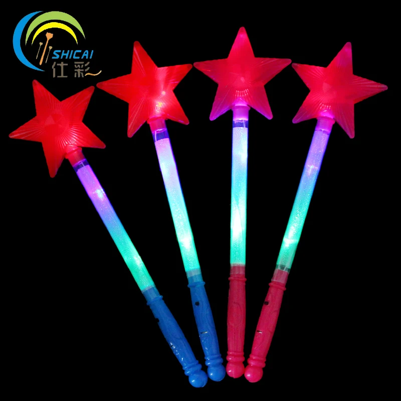 100pcs / Colorful five pointed star light sticks concert supplies