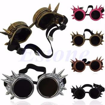

Cosplay Vintage Victorian Rivet Steampunk Goggles Glasses Welding Cyber Gothic New hot sell