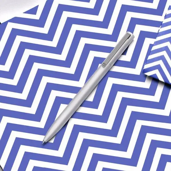 Роскошный дизайн xiaomi Mijia металлическая ручка+ OEM замена чернил синий [1 металлическая ручка+ 3 синие чернила] xiaomi ручка для письма