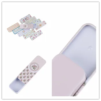 

1pcs Slide Cover Tin Pill Boxs Container 9.2*3.2*1.5cm Mini Portable Pill Cases Storage Box