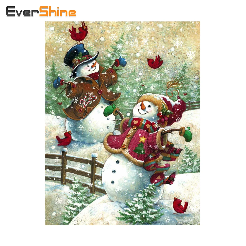 Evershine алмазная вышивка полная выкладка распродажа&quotСнеговик&quot 5D живопись