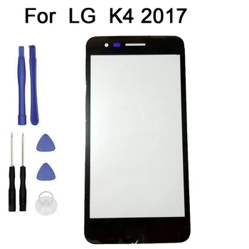 

10pcs/lot For LG K4 2017 LV1 M160 Phoenix 3 Front Glass touch Screen Digitizer Front Glass Touch Panel Replacement + tool