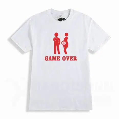 Коллекция года, новинка, 16 цветов, хлопковая футболка с принтом для женщин, мужчин и детей, с надписью «Game Up» брендовая одежда забавная Футболка для беременных XS-3XL