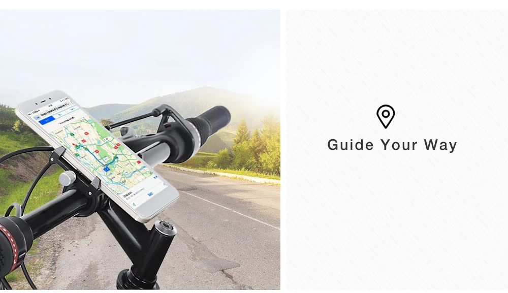 GUB G - 85 Aluminum Alloy Bicycle Handlebar Bike Phone Mount Cycling Holder Stand for Smart Mobile Cellphone