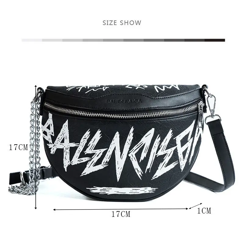  MENGXILU Fashion Female Waist Bag Ladies Women's Waist Bag 2018 Chains Belt Messenger Bags Handbags - 32905552718