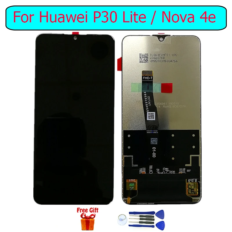 Сменный ЖК-экран для Huawei P30 Lite сенсорный Nova 4e полный модуль | Мобильные телефоны и