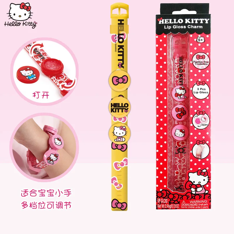 Детские игрушки для макияжа HELLO KITTY детский браслет косметики блеск губ игровой