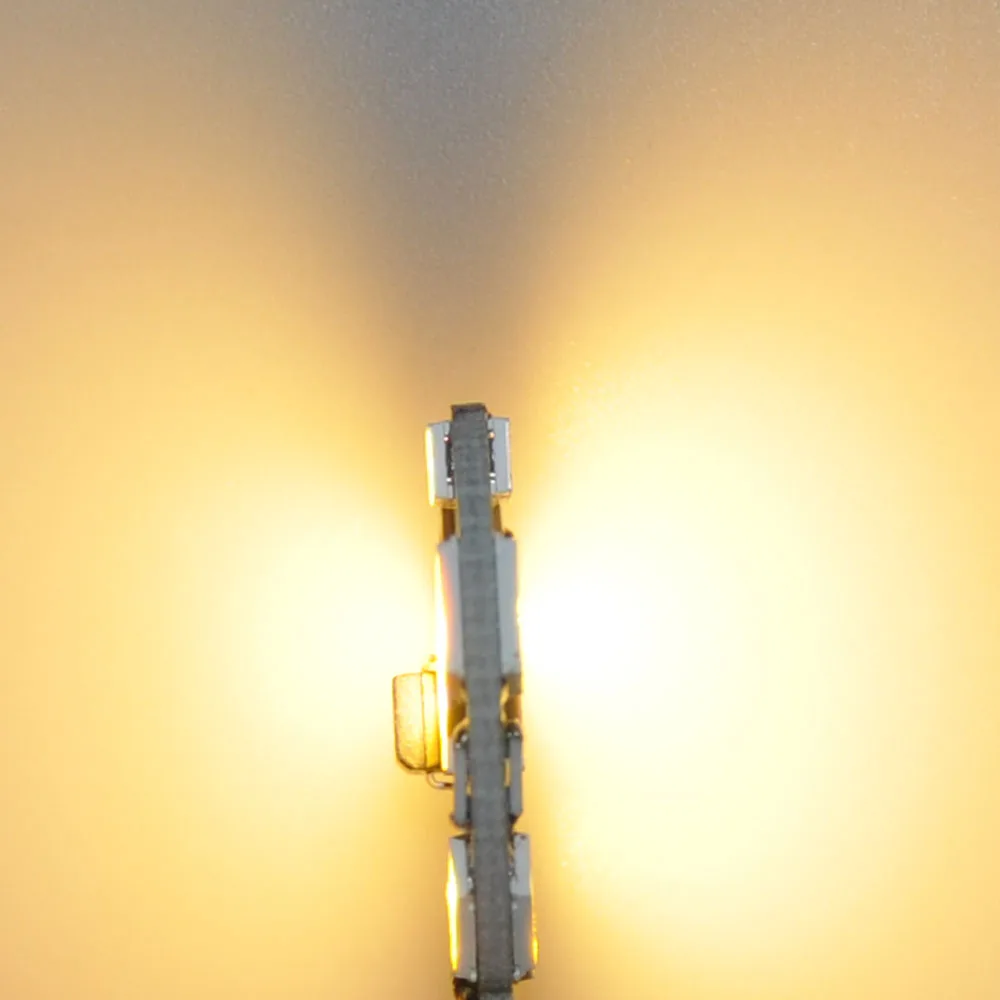 JYL 10 шт двухсторонняя 260lm 1 6 W G4 Светодиодная лампа 5730 12 SMD Белая теплая белая