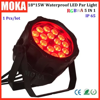 

1 pcs/lot par led 18x15W led par light waterproof ip65 spotlight led par rgbwa lights for garden decoration