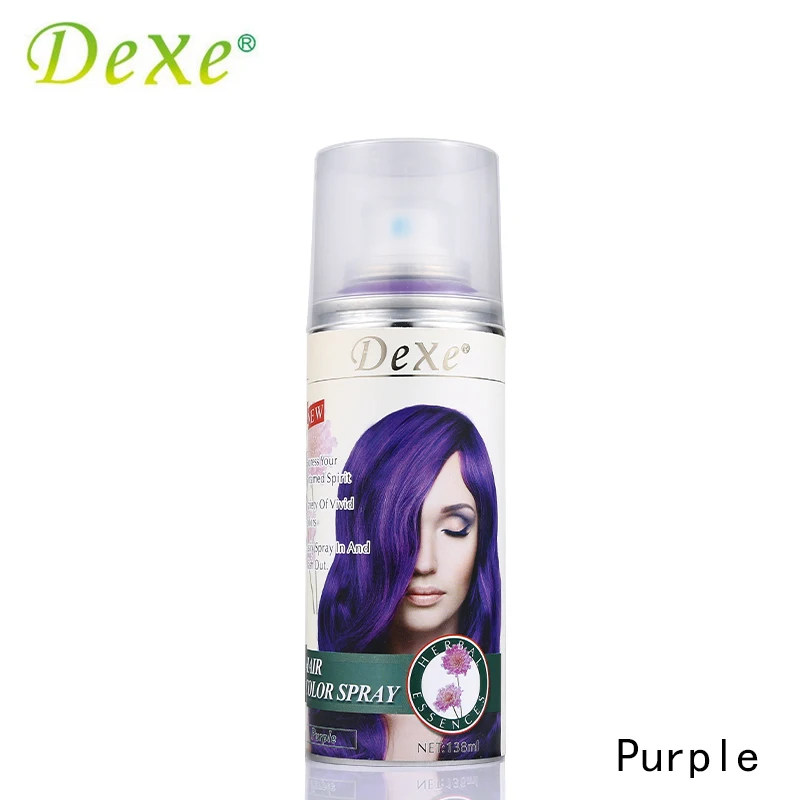 Professional 138ml Dexe Hair Color Spray Disposable Temporary Hair