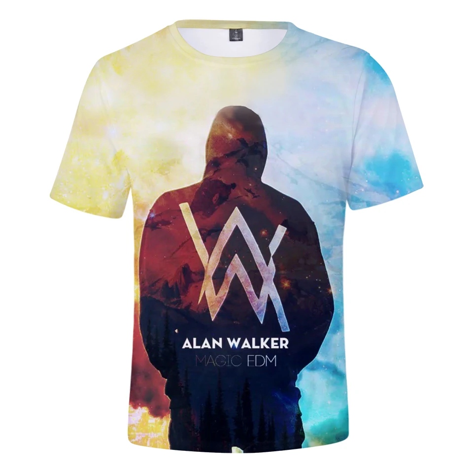 

Harajuku Summer 3D t shirt Alan Olav Walker Short Sleeve t shirt Men/women Fashion 3D Print Alan Walker Men's t shirt Clothes