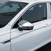 Для Фольксваген Tiguan ABS хромированная крышка зеркала заднего вида, боковое зеркало, накладка, 2 шт., автомобильный стиль