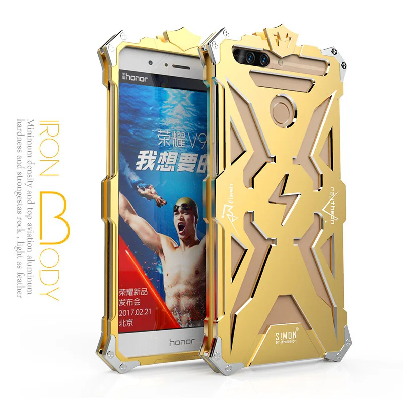 

For Huawei Mate7 8 9 10 Honor 4x 5x 6x 7x 7c 8 plus Robot Armor Metal Aluminum THOR IRONMAN Heavy Case honor 6plus v9 note8 7i