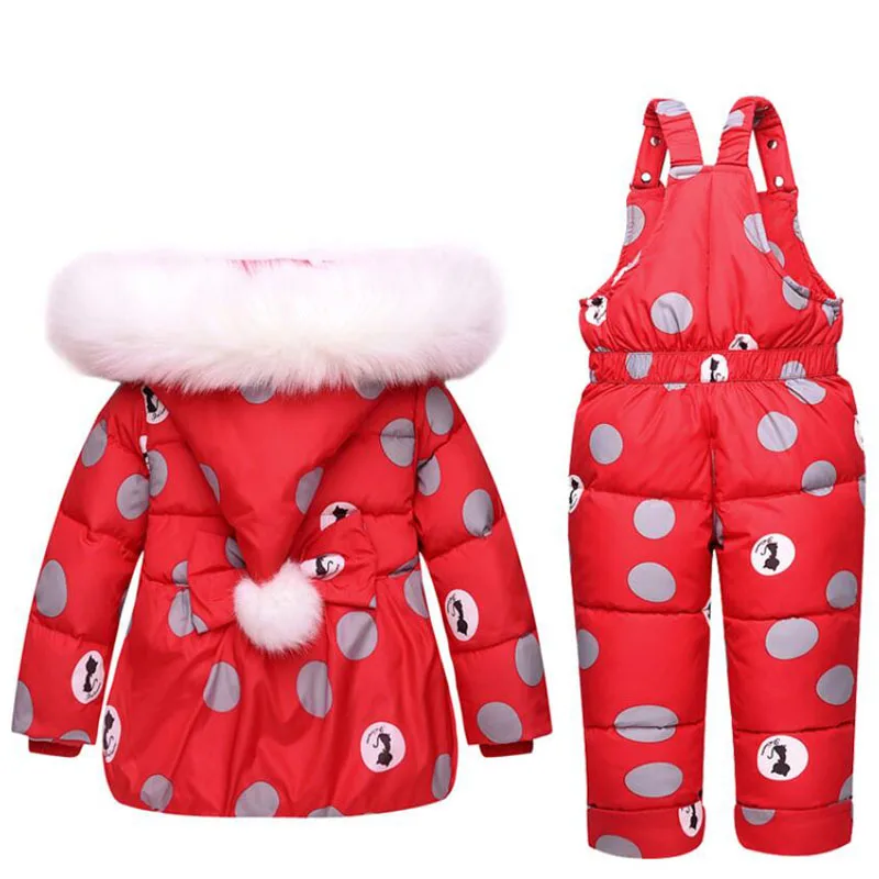Пуховик для маленьких девочек комплекты зимней одежды комбинезоны с капюшоном и бантом комбинезоны, зимняя одежда детская одежда для малышей 1, 2, 3 лет