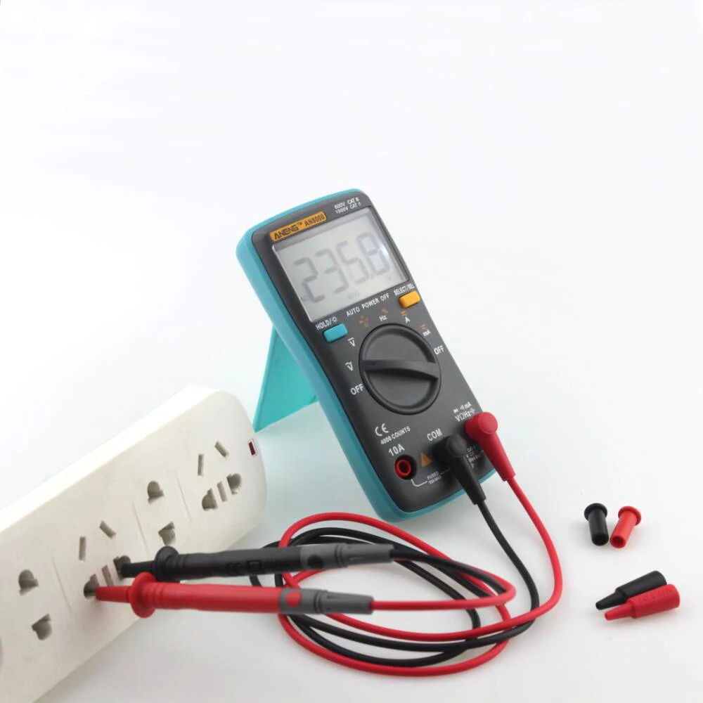 

AN8000 Digital Multimeter 4000 Counts Backlight AC/DC Transform Ohm Ammeter Resistance Capacitance Auto Range Tester Meter