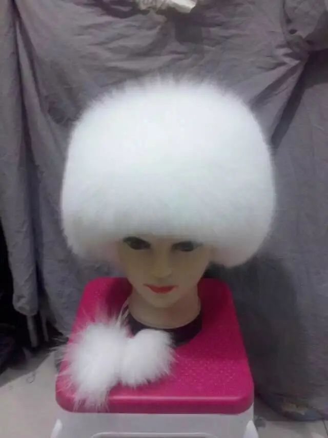Free shipping fashion fox hat real fur