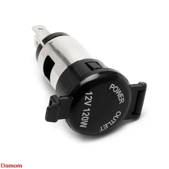 

Waterproof 12-24V Cigarette Lighter Socket Power Plug Outlet Parts For Car Truck Damom
